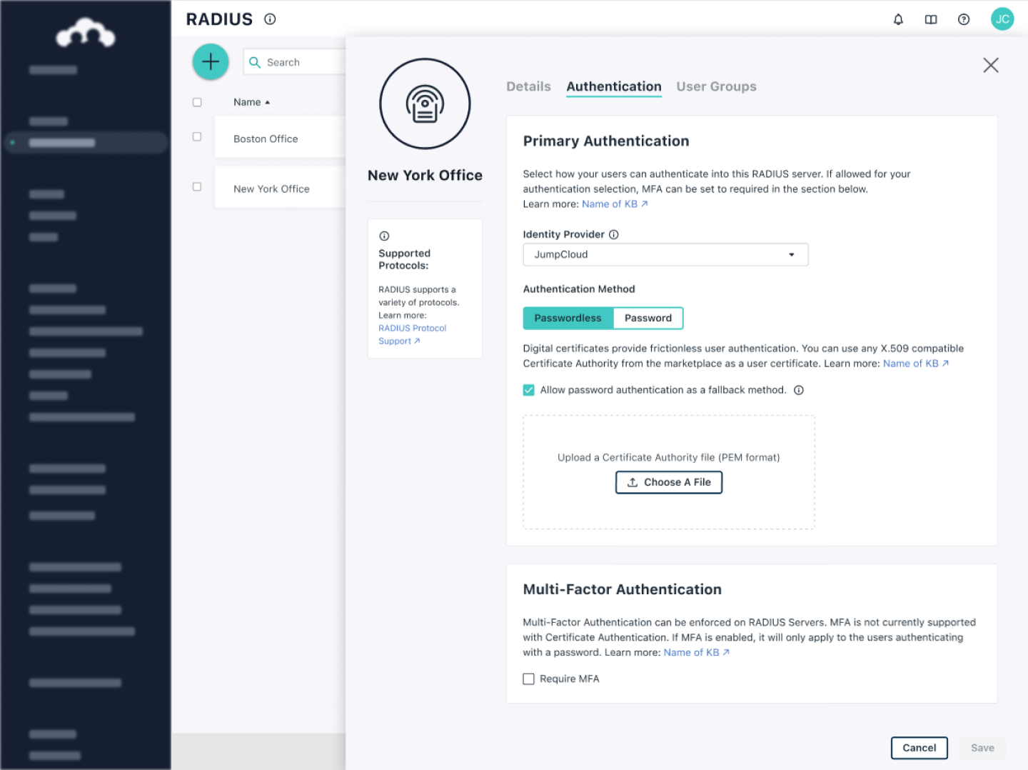 Delegated authentication