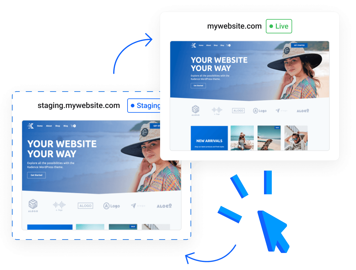 WordPress Hosting - Web Hosting  - UK hosting for your website - One-click WordPress staging environment